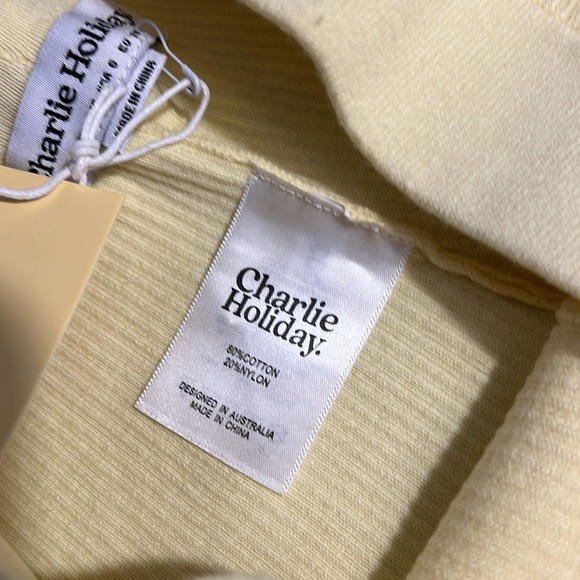 CHARLIE HOLIDAY DELILAH WIDE LEG CROP PANTS 6 - Picture 8 of 12